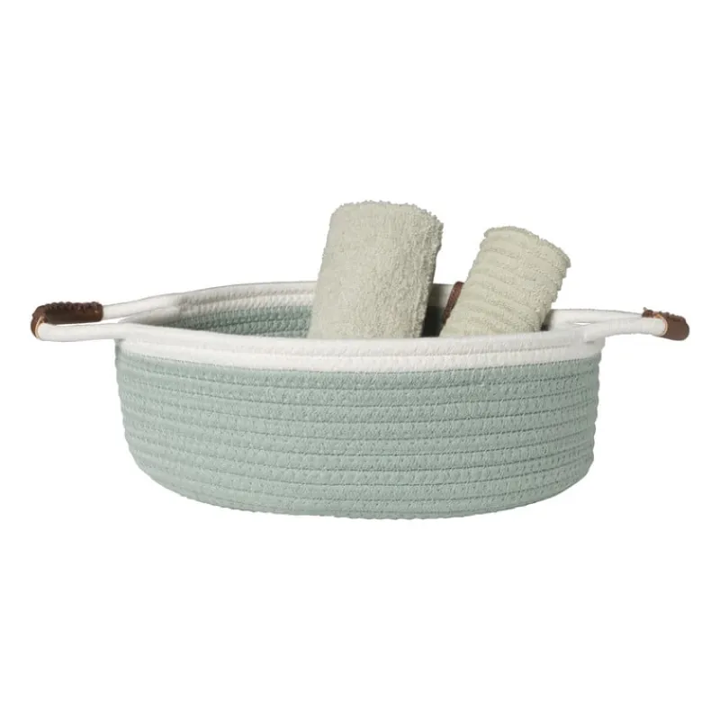 Xenos Manden|Manden-Mand colors laag - groen/wit - ø30x10 cm
