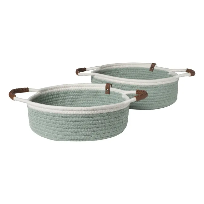 Xenos Manden|Manden-Mand colors laag - groen/wit - ø30x10 cm