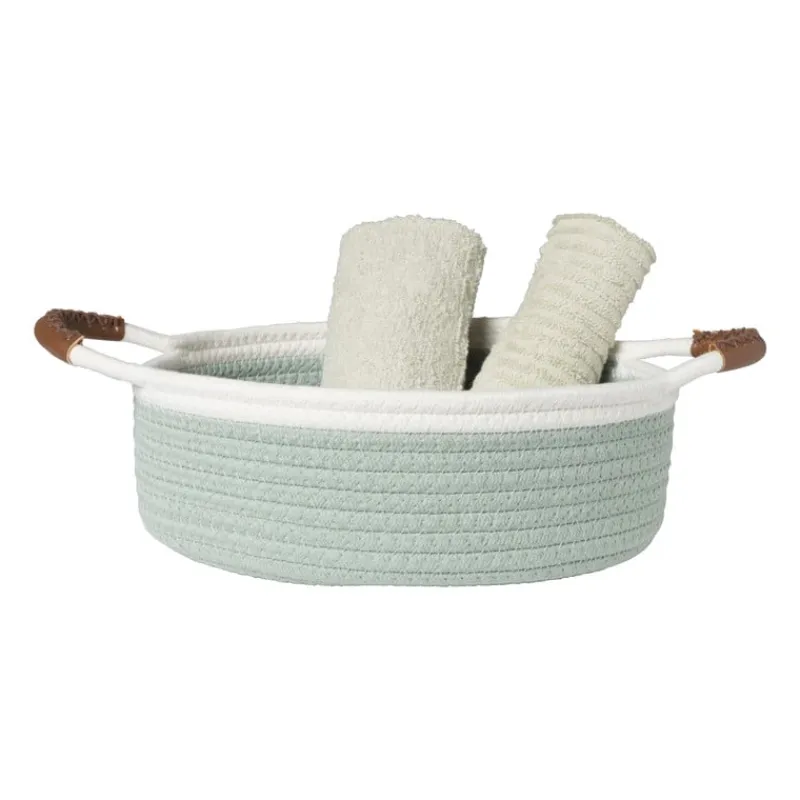 Xenos Manden|Manden-Mand colors laag - groen/wit - ø27x9 cm