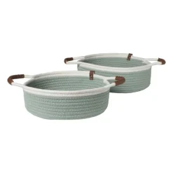 Xenos Manden|Manden-Mand colors laag - groen/wit - ø27x9 cm