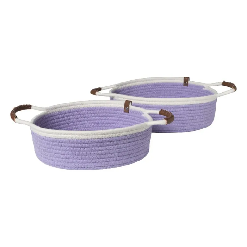 Xenos Manden|Manden-Mand colors laag - lila/wit - ø30x10 cm