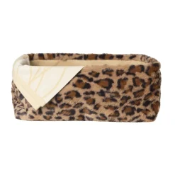 Xenos Manden|Manden-Mand luipaard - 15x36x26 cm - bruin/beige