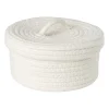 Xenos Manden|Manden-Mand met deksel Julia - wit - ø19x10 cm