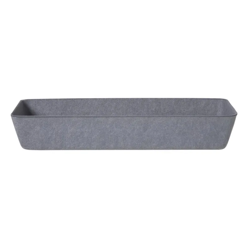 Xenos Manden|Manden-Mand vilt langwerpig - grijs - 6x36x14 cm