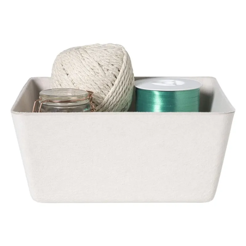 Xenos Manden|Manden-Mand vilt middel - wit - 11x25x25 cm