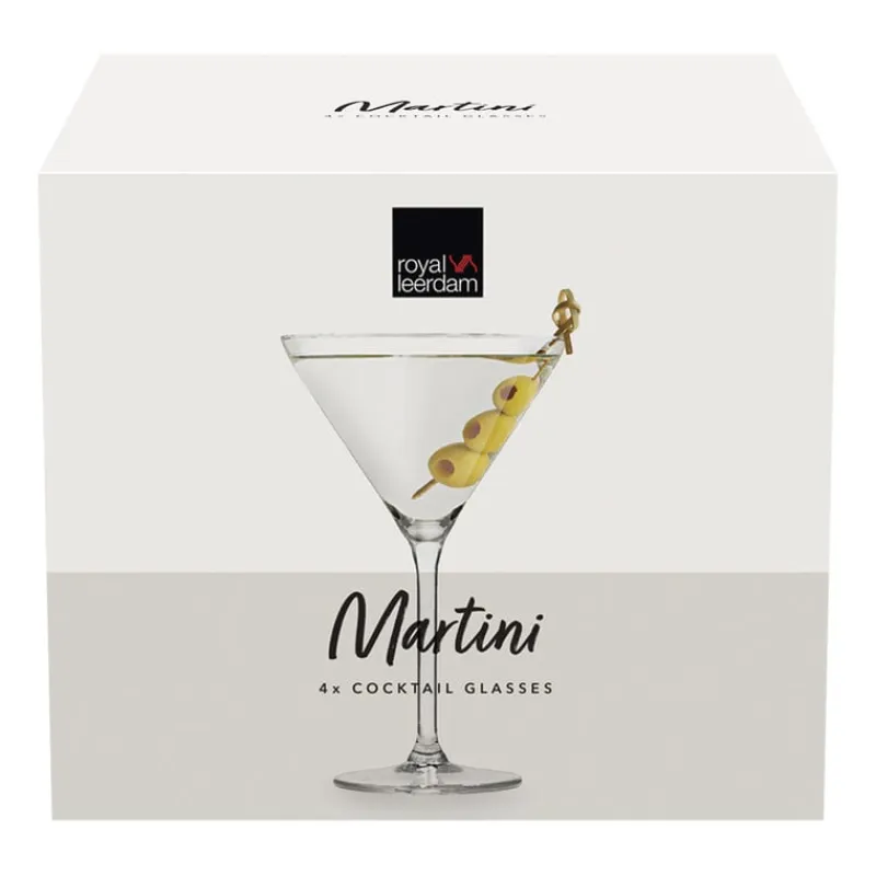 Xenos Cocktailglazen|Glazensets-Martini glazen royal leerdam - 260 ml - set van 4