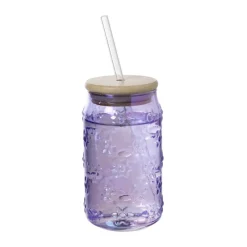 Xenos Mason Jars-Mason jar iriserend - paars - ø7.5x14 cm