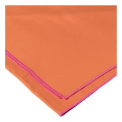 Xenos Reishanddoeken-Microvezel handdoek - oranje/roze - 100x180 cm
