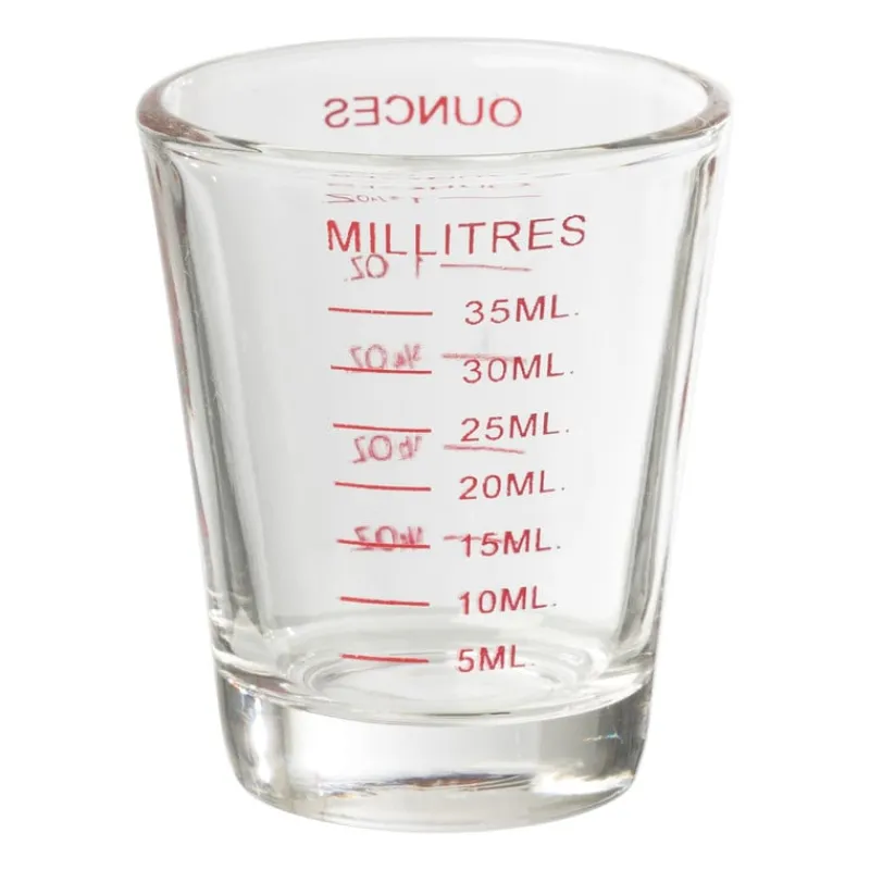 Xenos Keukengerei-Mini maatbeker - glas - 30 ml