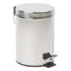 Xenos Pedaalemmers-Mini pedaalemmer - 3 liter - zilver