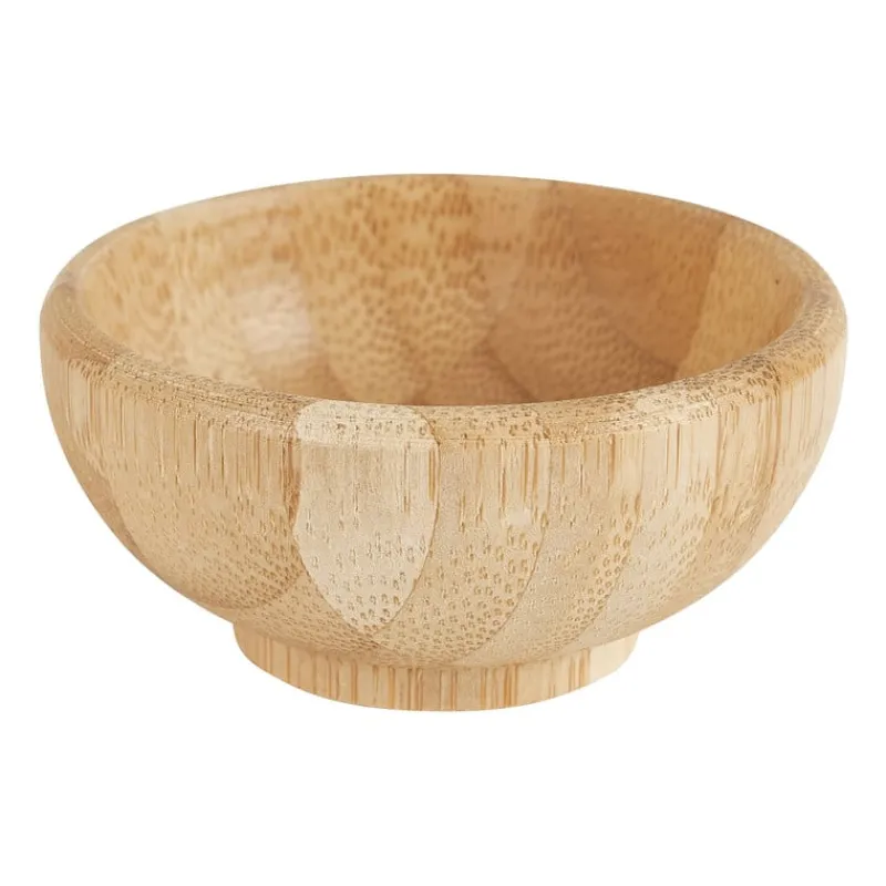 Xenos Buitenservies|Schalen-Mini schaaltje bamboe - ⌀6 cm