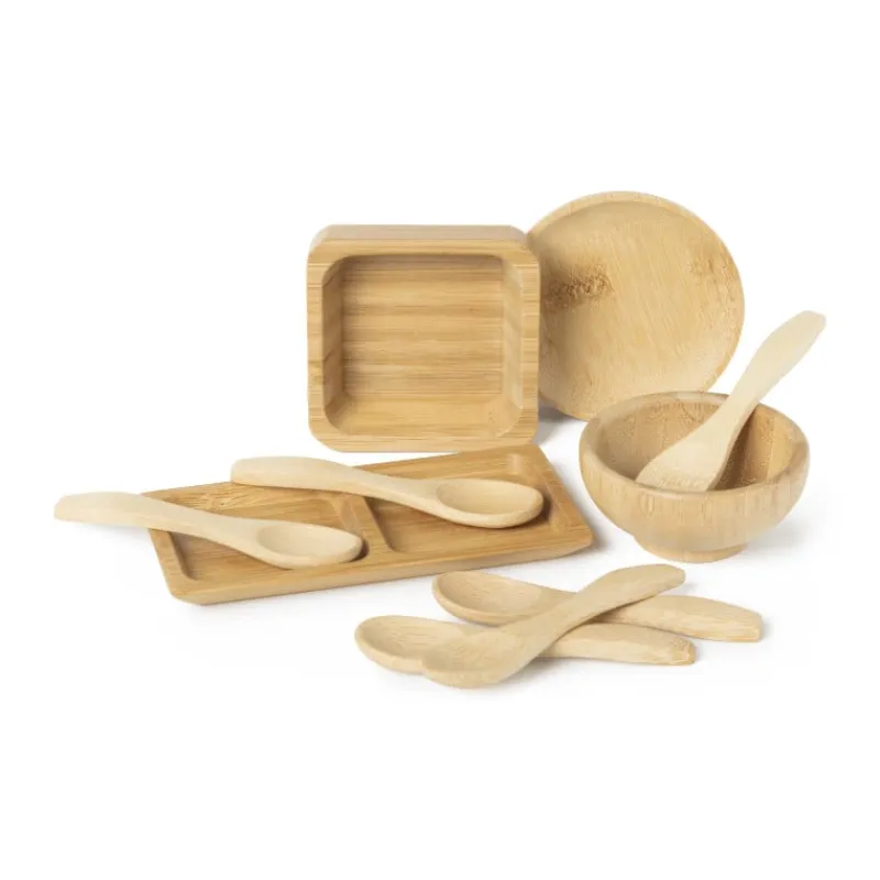 Xenos Buitenservies|Schalen-Mini schaaltje bamboe - ⌀6 cm