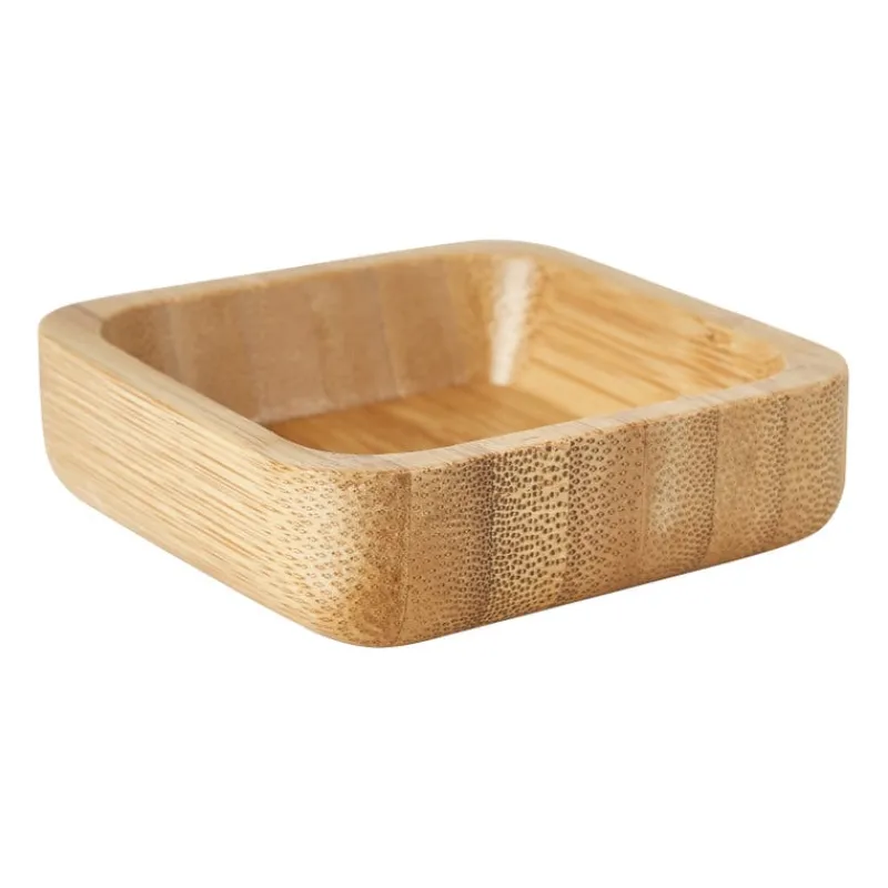 Xenos Buitenservies|Schalen-Mini schaaltje bamboe - 7x7 cm