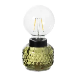 Xenos Tafellampen-Mini tafellamp - groen - ø8x17 cm