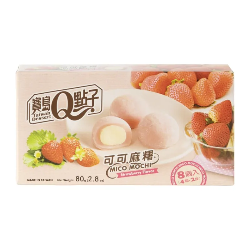 Xenos Snoep-Mochi aardbei - 80 gram