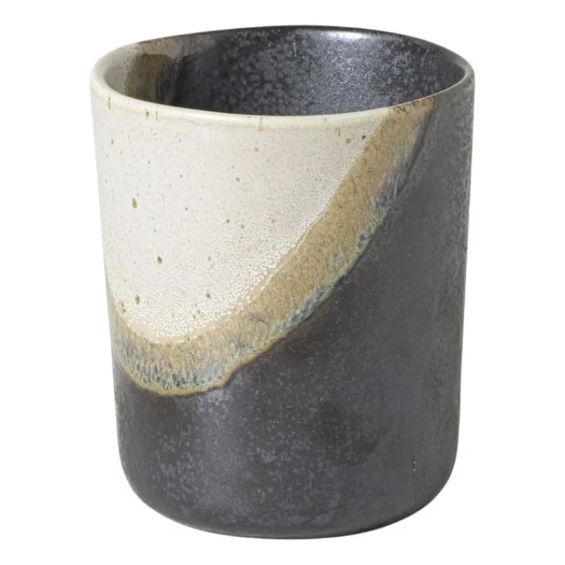Xenos Kerst|Mokken-Mok cortado groot - beige/zwart - 350 ml