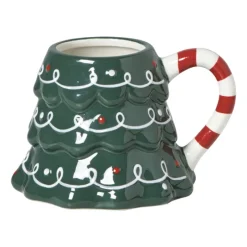 Xenos Kerstcadeaus|Kerstmokken-Mok kerstboom - groen