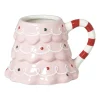 Xenos Kerstcadeaus|Kerstmokken-Mok kerstboom - roze