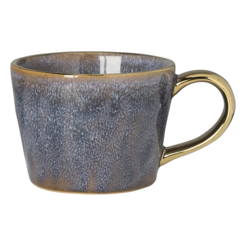 Xenos Mokken|Kerstcadeaus-Mok met gouden oor - grijs - 250 ml