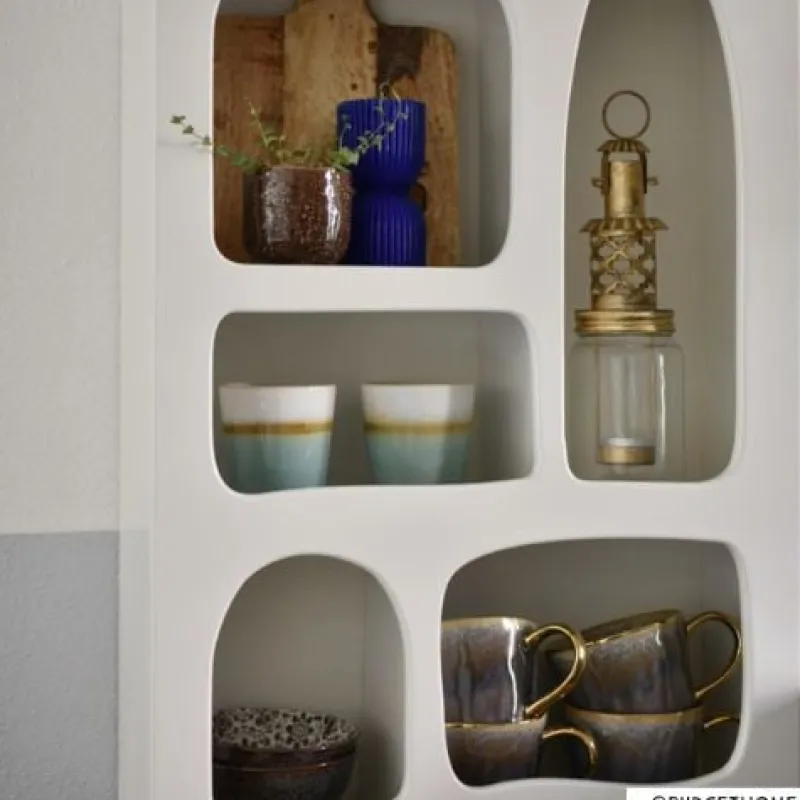 Xenos Mokken|Kerstcadeaus-Mok met gouden oor - grijs - 250 ml