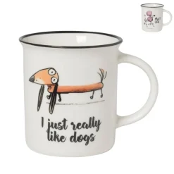 Xenos Mokken-Mok met hond - wit - 300 ml - diverse varianten