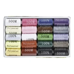 Xenos Garen-Naaigaren - set van 20 - multikleur
