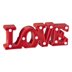 Xenos Led Lampen-Neon LED lamp LOVE - rood - 30x10 cm