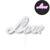 Xenos Kerstcadeaus|Led Lampen-Neon LED lamp love - roze - 30x15 cm
