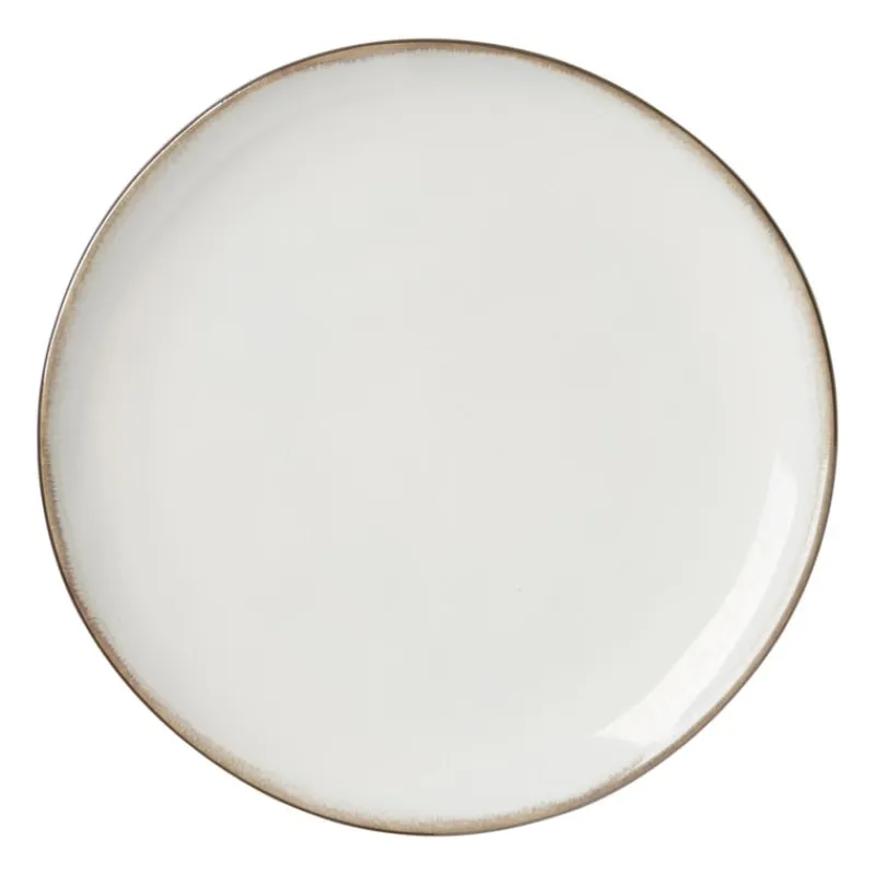 Xenos Borden-Ontbijtbord Toscane - wit - ø20.5 cm