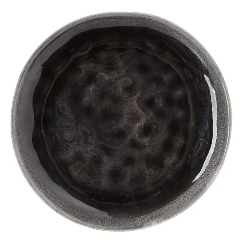 Xenos Borden-Ontbijtbord Toscane - zwart - ø20.5 cm