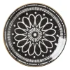 Xenos Borden-Ontbijtbord Yara - zwart - ⌀21.2 cm
