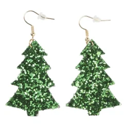 Xenos Kerstcadeaus-Oorbellen xmas tree - diverse kleuren