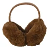 Xenos Winterartikelen-Oorwarmer fluffy - beige - 18x21x13 cm