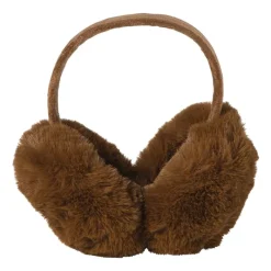 Xenos Winterartikelen-Oorwarmer fluffy - beige - 18x21x13 cm