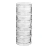Xenos Doosjes|Sieraden Opbergen-Opbergbakjes rond - 5 stuks - 5x5x12.8 cm