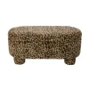 Xenos Bankjes-Opbergbank luipaard dodo - bruin - 43x100x42 cm