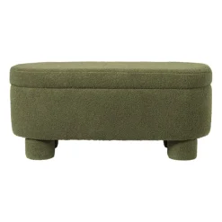 Xenos Bankjes-Opbergbank teddy dodo - groen - 43x100x42 cm