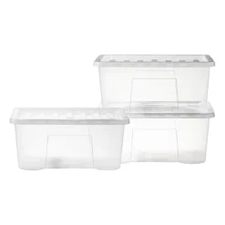 Xenos Opbergboxen-Opbergbox Quasar - set van 3 - 50 liter