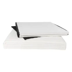 Xenos Opbergboxen-Opbergbox teddy rib vierkant - wit - 38x38x38 cm