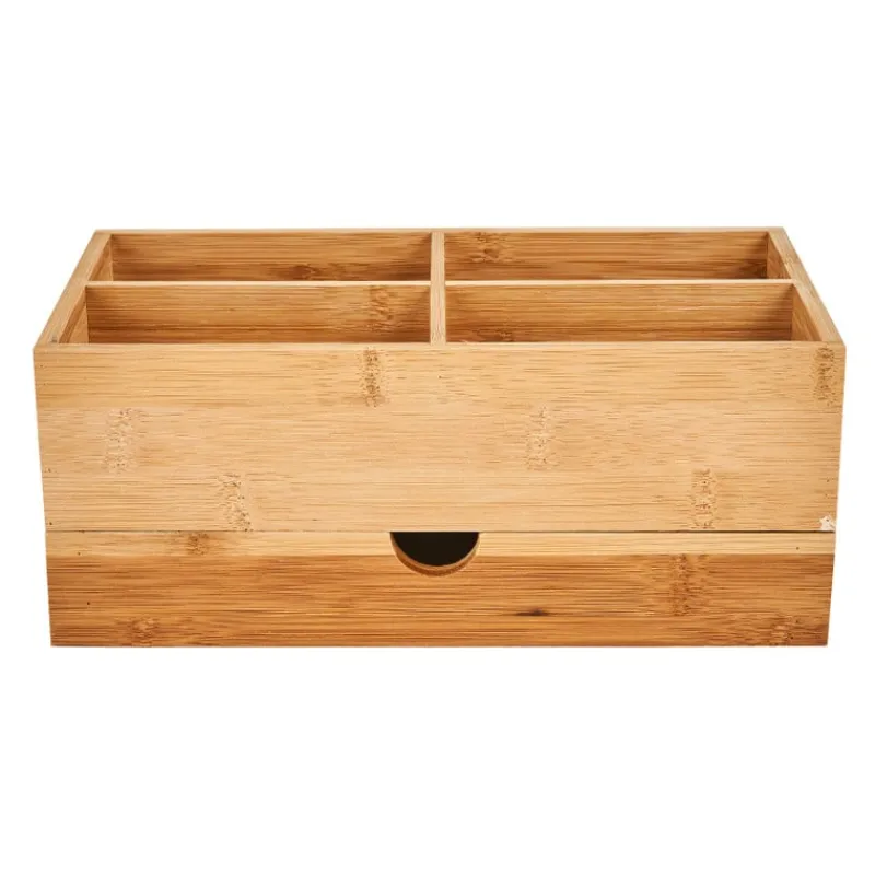 Xenos Sieraden Opbergen|Opbergboxen-Opberger met lade bamboe - 27x15x11 cm
