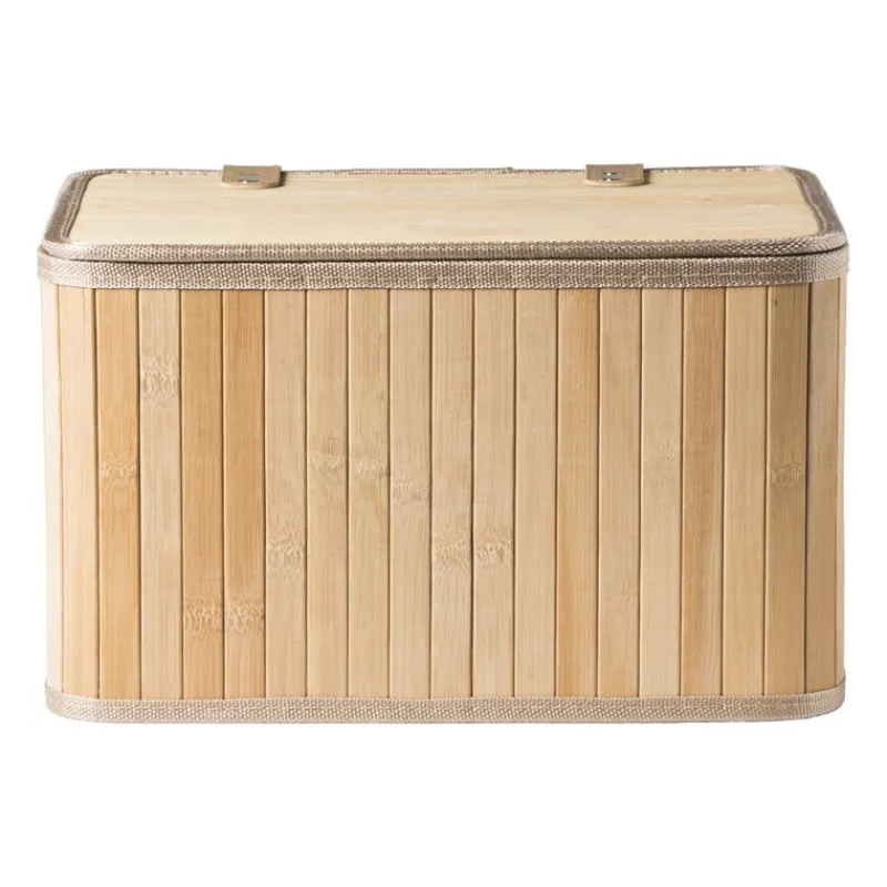 Xenos Manden|Manden-Opbergmand met deksel Oscar - 20x23x33 cm - naturel