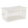 Xenos Opbergbakken|Opbergboxen-Opbergmand met handvatten - wit - 30x47x25 cm