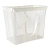 Xenos Opbergbakken|Opbergboxen-Opbergmand met handvatten - wit - 53x46x33 cm