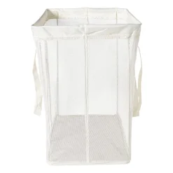 Xenos Opbergbakken|Opbergboxen-Opbergmand met handvatten - wit - 53x46x33 cm
