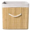 Xenos Opbergboxen|Manden-Opbergmand vierkant hoog - bamboe - 30x30x30 cm