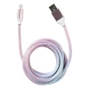 Xenos Opladers-Oplaadkabel USB naar lightning - 2 meter - regenboog