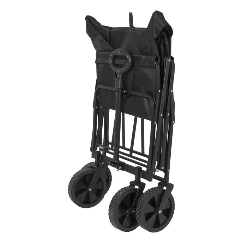 Xenos Festivals-Opvouwbare bolderkar - zwart - 103x54x108 cm