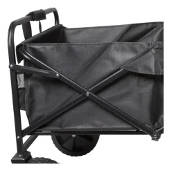 Xenos Festivals-Opvouwbare bolderkar - zwart - 103x54x108 cm