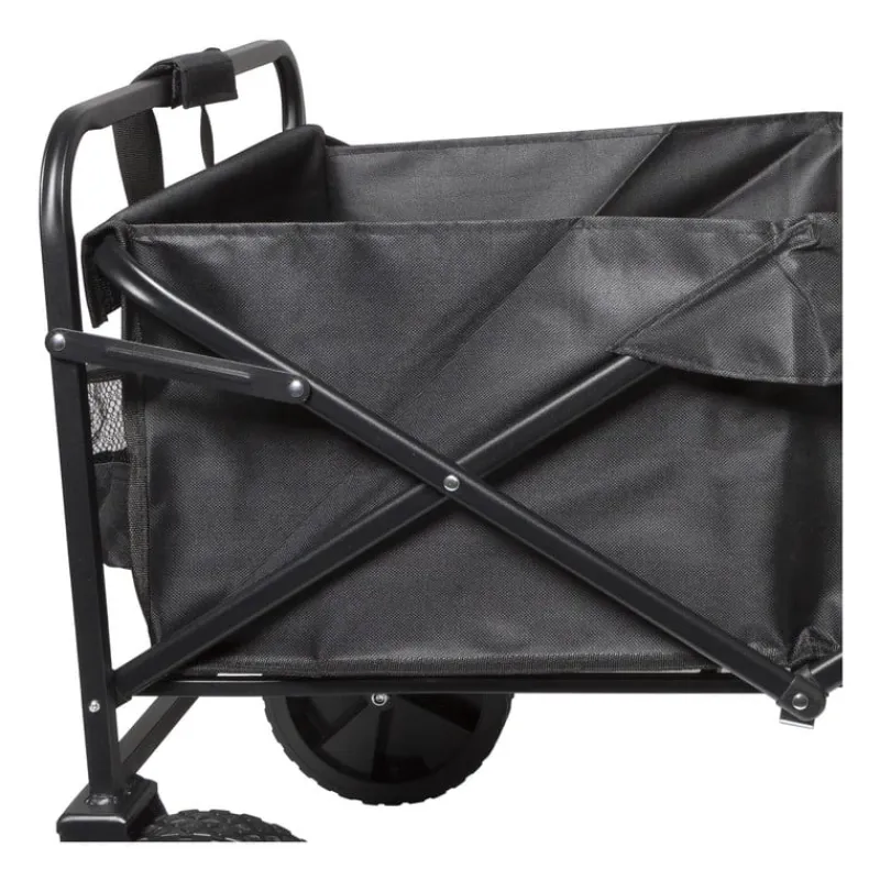 Xenos Festivals-Opvouwbare bolderkar - zwart - 103x54x108 cm