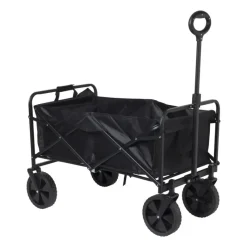 Xenos Festivals-Opvouwbare bolderkar - zwart - 103x54x108 cm